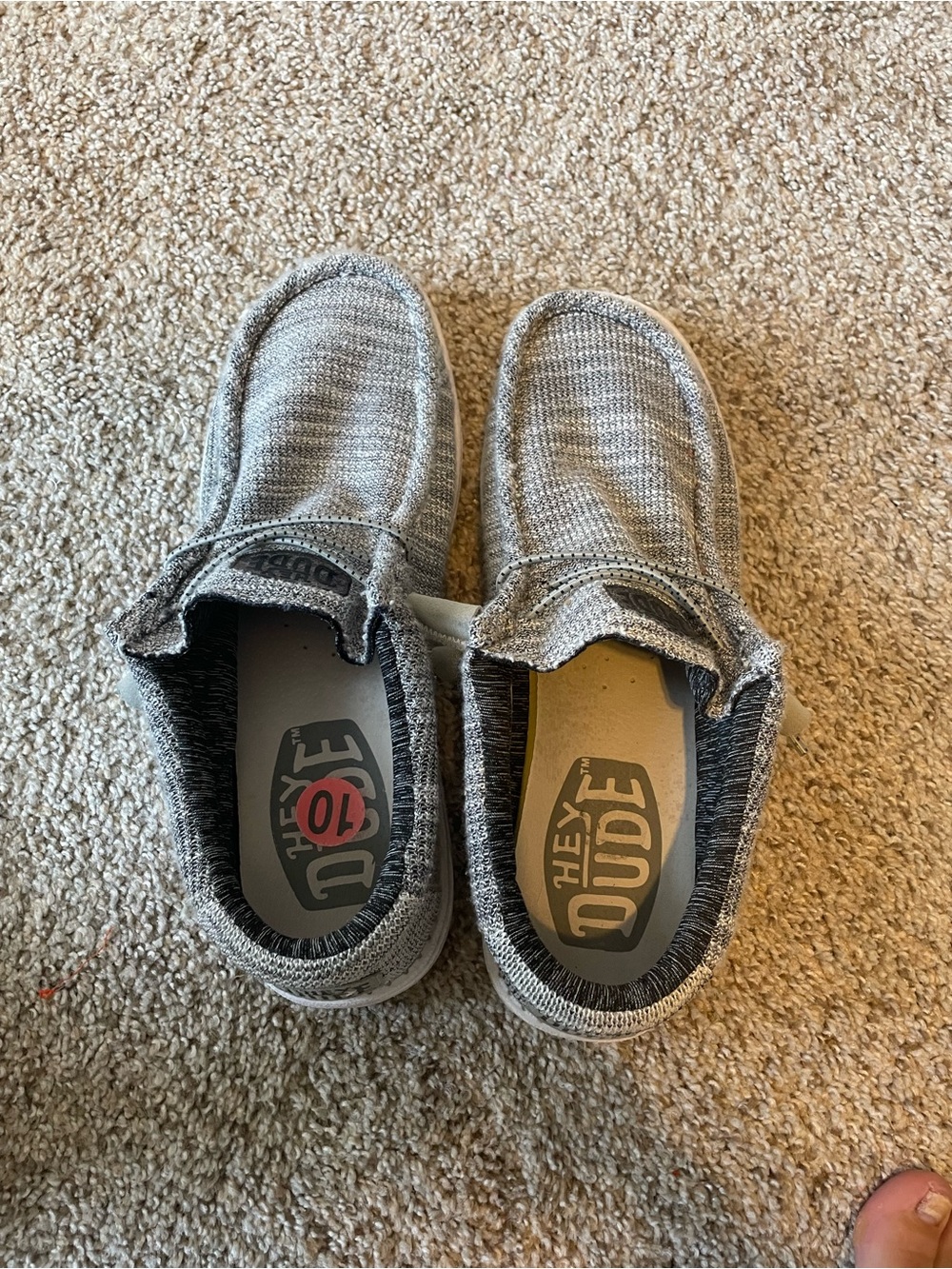 Hey Dude Heather Gray Slip-On Sneakers